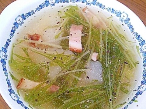 水菜とかぶのスープ